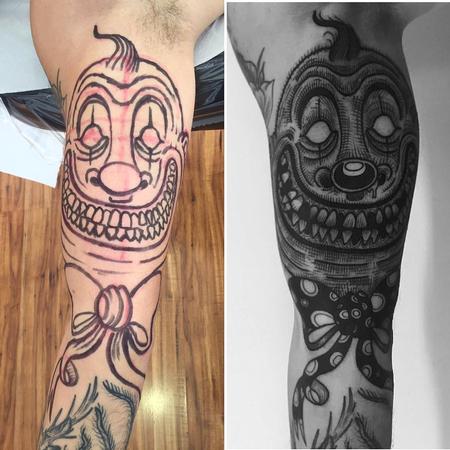 Tattoos - freehand clown - 130733